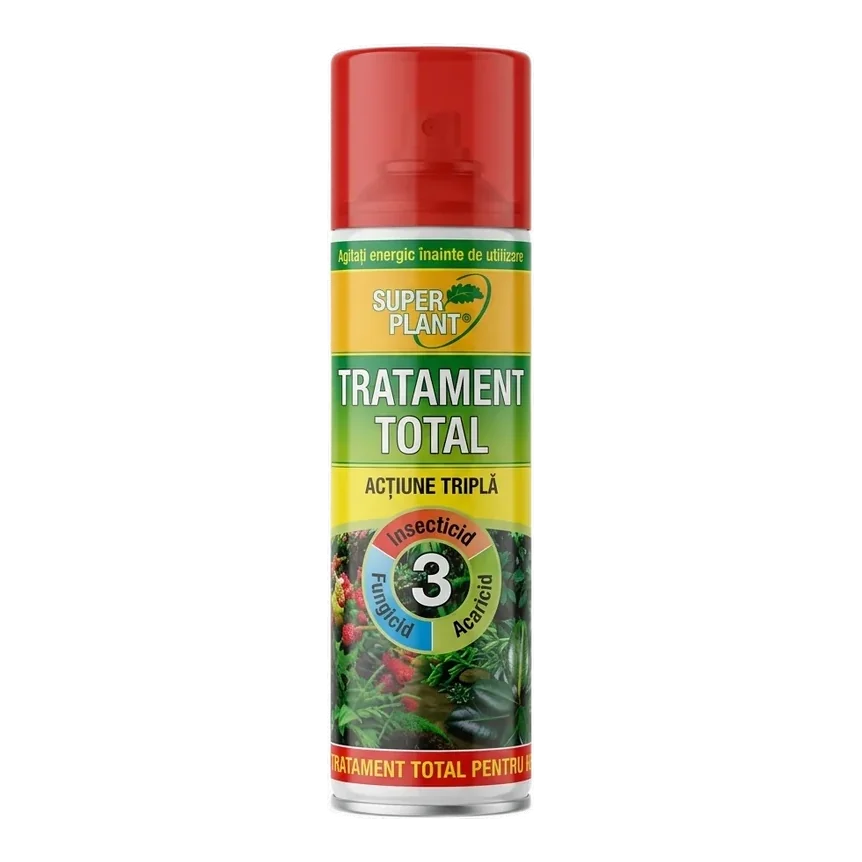 Super Plant, Spray Tratament Total Actiune Tripla pentru plante, 250ml