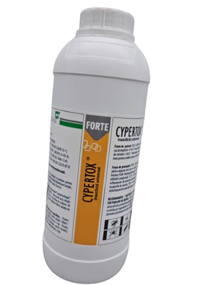 Insecticid concentrat impotriva gandacilor, puricilor, mustelor, tantarilor, furnicilor - Cypertox 1L