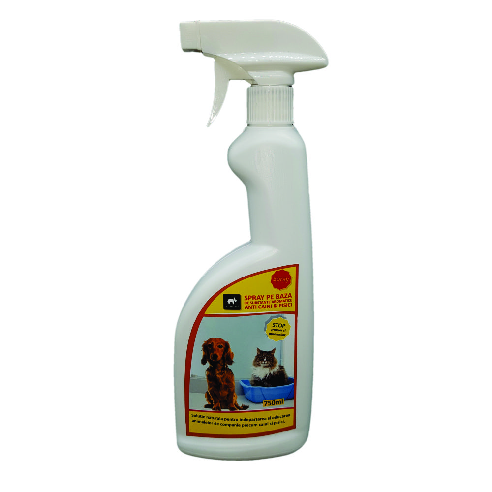 Repelent spray anti caini/pisici, pe baza de substante aromatice 750 ml PR.02
