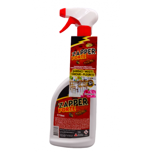 Insecticid gata de utilizare pentru gandaci, muste, tantari si plosnite, Zapper Forte, 750 ml