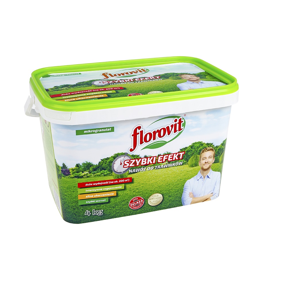 Ingrasamant specializat granulat Florovit pentru gazon cu efect rapid 4kg