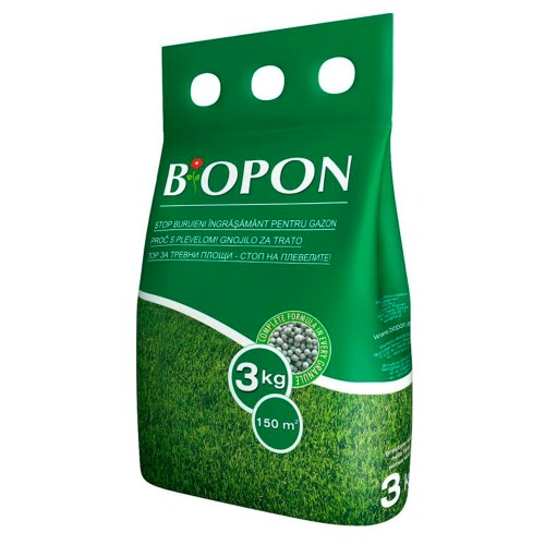 Ingrasamant gazon cu buruieni control Biopon 3 kg