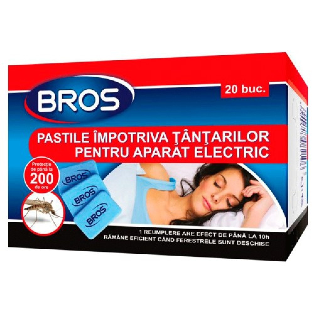 Bros, pastile rezerve, impotriva tantarilor pentru aparatul electric 20buc. (011)