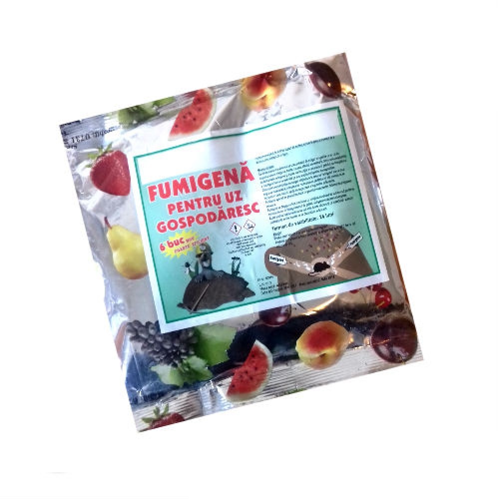 Fumigena Impotriva Cartitelor, Soarecilor, Sobolanilor De Camp, Coropisnitelor Si Insectelor Zburatoare - 6 Buc./Pachet